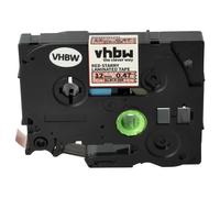 vhbw Ruban compatible avec Brother PT D600, D600VP, D450VP, E100 imprimante d'étiquettes 8m x 12mm Noir sur Rouge paillettes, laminée