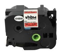 vhbw Ruban compatible avec Brother PT D800W, E800W, P900, P900NW imprimante d'étiquettes 8m x 36mm Noir sur Rouge, flexible, laminée