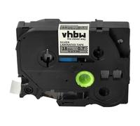 vhbw Ruban compatible avec Brother PT E300VP, E500, E500VP, E550W, E550WVP imprimante d'étiquettes 8m x 18mm Noir sur Argent, laminée