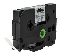 vhbw Ruban compatible avec Brother PT H500LI, H500, P700, P750 imprimante d'étiquettes Noir sur Blanc, cassette de gaine thermorétractable, 8,8 mm