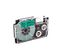 vhbw Ruban compatible avec Casio KL-HD1, KL-P1000 imprimante d'étiquettes 6mm Noir sur Vert