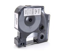 vhbw Ruban compatible avec Dymo 2000, 3500, 4500, 5000, 5500 imprimante d'étiquettes 12mm Noir sur Blanc