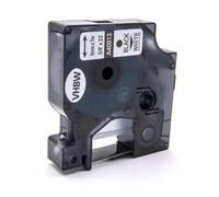 vhbw Ruban compatible avec Dymo 2000, 5000, 5500, 1000, 1000+, 3500, 4500 imprimante d'étiquettes 9mm Noir sur Blanc