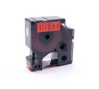 vhbw Ruban compatible avec Dymo 2000, 5000, 5500 imprimante d'étiquettes 19mm Noir sur Rouge