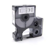 vhbw Ruban compatible avec Dymo 2000, 5000, 5500 imprimante d'étiquettes 6mm Noir sur Blanc