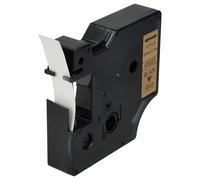 vhbw Ruban compatible avec Dymo LabelManager 100, 210D, 120P, 200, 260P, 100 Plus, 160 imprimante d'étiquettes 7m x 12mm Noir sur Or