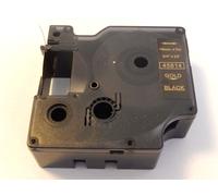 vhbw Ruban compatible avec Dymo LabelManager 500, 500TS, PC II imprimante d'étiquettes 19mm Or sur Noir