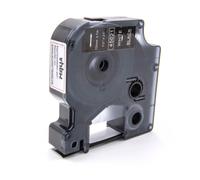 vhbw Ruban compatible avec Dymo LabelManager 500TS, PC II imprimante d'étiquettes 12mm Blanc sur Noir