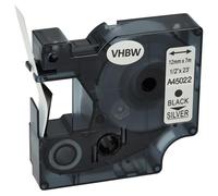 vhbw Ruban compatible avec Dymo LabelPoint 150, 300, 350, 200, 250, 100 imprimante d'étiquettes 7m x 12mm Noir sur Argent