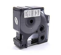 vhbw Ruban compatible avec Dymo LabelPoint 300, 350 imprimante d'étiquettes 19mm Noir sur Transparent