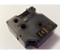 vhbw Ruban compatible avec Dymo LabelWriter Duo, Duo 400, Duo 450 imprimante d'étiquettes 24mm Or sur Noir