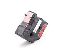 vhbw Ruban compatible avec Dymo Rhino 6000, 5000, 5200, 4200, 3000, 1000 imprimante d'étiquettes 19mm Noir sur Rouge, Vinyle