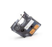 vhbw Ruban compatible avec Dymo Rhino 6000, 5000, 5200, 4200, 3000, 1000 imprimante d'étiquettes 5,5m x 9mm Noir sur Orange, Vinyle