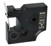 vhbw Ruban compatible avec Dymo Rhino 6000, 5000, 5200, 4200 imprimante d'étiquettes 7m x 12mm Blanc sur Noir