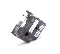 vhbw Ruban compatible avec Dymo Rhino 6000, 5200, ILP 219, 4200 imprimante d'étiquettes Noir sur Blanc, cassette de gaine thermorétractable, 12 mm