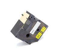 vhbw Ruban compatible avec Dymo RhinoPro 3000, 5000, 6000, ILP 219 imprimante d'étiquettes 24mm Noir sur Jaune, Vinyle