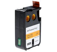 vhbw Ruban compatible avec Dymo XTL 500 Series, 300 Series imprimante d'étiquettes 7m x 19mm Noir sur Orange, Vinyle