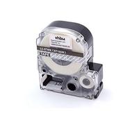 vhbw Ruban compatible avec Epson LabelWorks LW-1000P, LW-600P imprimante d'étiquettes 8m x 18mm Blanc sur Transparent