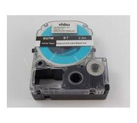 vhbw Ruban compatible avec Epson LabelWorks LW-Z900 imprimante d'étiquettes Noir sur Blanc, cassette de gaine thermorétractable, 7 mm
