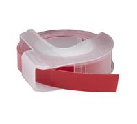 vhbw Ruban de marquage 3D compatible avec Dymo 1880, 747861, 814580, 18577, 20008CP imprimante d'étiquettes 3m x 9mm Blanc sur Rouge