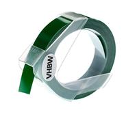 vhbw Ruban de marquage 3D compatible avec Dymo Rhino M1011 imprimante d'étiquettes 12mm Blanc sur Vert