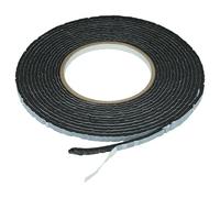 vhbw Ruban d'étanchéité compatible avec Bosch surfaces de cuisine - 3 x 6 mm x 5 m, adhésif, noir