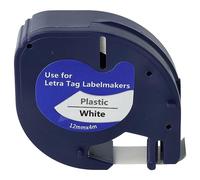 vhbw Ruban plastique compatible avec Dymo LetraTag LT-100H