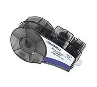 vhbw Ruban remplacement pour Brady M21-500-430 pour imprimante d'étiquettes 12,7mm Noir sur Transparent