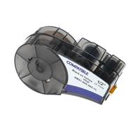 vhbw Ruban remplacement pour Brady M21-500-595-YL pour imprimante d'étiquettes 12,7mm Noir sur Jaune, Vinyle