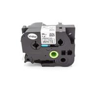 vhbw Ruban remplacement pour Brother HGE-261 pour imprimante d'étiquettes 8m x 36mm Noir sur Blanc