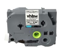 vhbw Ruban remplacement pour Brother HGE-S251 pour imprimante d'étiquettes 8m x 24mm Noir sur Blanc, extraforte