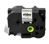 vhbw Ruban remplacement pour Brother ST-161, STE-161 pour imprimante d'étiquettes 3m x 36mm Blanc sur Transparent