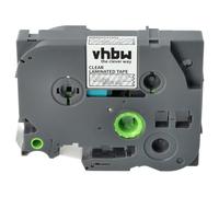 vhbw Ruban remplacement pour Brother TZ-145, TZE-145 pour imprimante d'étiquettes 8m x 18mm Blanc sur Transparent