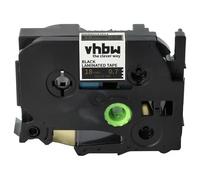 vhbw Ruban remplacement pour Brother TZ-344, TZE-344 pour imprimante d'étiquettes 8m x 18mm Or sur Noir