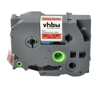 vhbw Ruban remplacement pour Brother TZ-451, TZE-451 pour imprimante d'étiquettes 8m x 24mm Noir sur Rouge