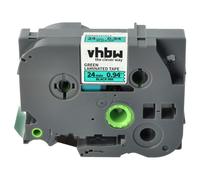 vhbw Ruban remplacement pour Brother TZ-751, TZE-751 pour imprimante d'étiquettes 8m x 24mm Noir sur Vert