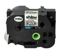 vhbw Ruban remplacement pour Brother TZE-161L1 pour imprimante d'étiquettes 8m x 36mm Noir sur Transparent (paillettes), laminée