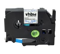 vhbw Ruban remplacement pour Brother TZE-223 pour imprimante d'étiquettes 8m x 9mm Bleu sur Blanc