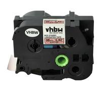 vhbw Ruban remplacement pour Brother TZE-461L1 pour imprimante d'étiquettes 8m x 36mm Noir sur Rouge (paillettes), laminée