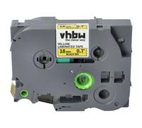 vhbw Ruban remplacement pour Brother TZE-641, TZ-641 pour imprimante d'étiquettes 8m x 18mm Noir sur Jaune