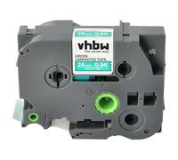vhbw Ruban remplacement pour Brother TZE-755, TZ-755 pour imprimante d'étiquettes 8m x 24mm Blanc sur Vert