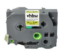 vhbw Ruban remplacement pour Brother TZE-C51, TZ-C51 pour imprimante d'étiquettes 8m x 24mm Noir sur Jaune fluo