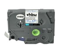 vhbw Ruban remplacement pour Brother TZE-FA3 pour imprimante d'étiquettes 4m x 12mm Bleu sur Blanc, plastique, thermocollant