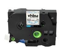 vhbw Ruban remplacement pour Brother TZE-FA4 pour imprimante d'étiquettes 3m x 18mm Bleu sur Blanc, thermocollant