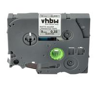 vhbw Ruban remplacement pour Brother TZE-M921 pour imprimante d'étiquettes 8m x 9mm Noir sur Argent mat