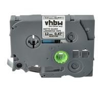 vhbw Ruban remplacement pour Brother TZE-M931, TZ-M931 pour imprimante d'étiquettes 8m x 12mm Noir sur Argent mat