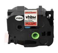 vhbw Ruban remplacement pour Brother TZE-S461 pour imprimante d'étiquettes 8m x 36mm Noir sur Rouge, extraforte, laminée