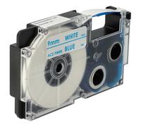 vhbw Ruban remplacement pour Casio XR-9WEB1, XR-9WEB pour imprimante d'étiquettes 8m x 9mm Bleu sur Blanc