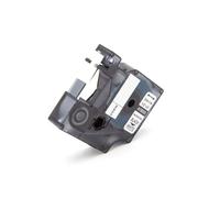 vhbw Ruban remplacement pour Dymo 18055 pour imprimante d'étiquettes Noir sur Blanc, cassette de gaine thermorétractable, 12 mm