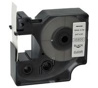 vhbw Ruban remplacement pour Dymo 45800, D1, S0720820 pour imprimante d'étiquettes 7m x 19mm Noir sur Transparent, plastique